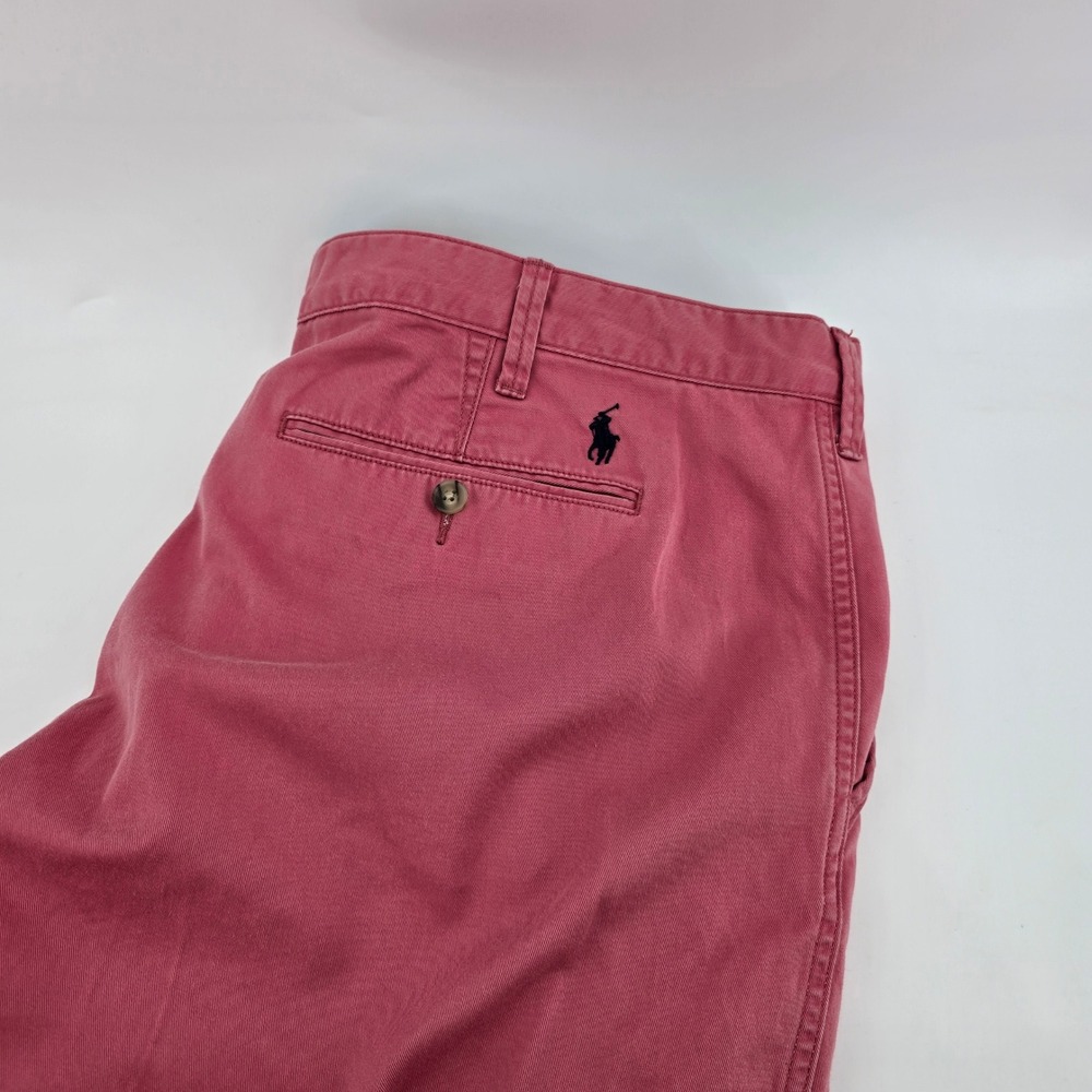 Polo Ralph Lauren Chino Shorts Mens Relaxed Fit Cotton Twill Pink 40